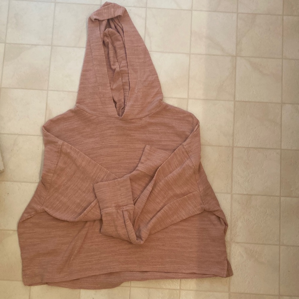 Pink girls long sleeve and hoodie shirt